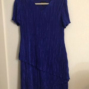 Connected Apparel Blue Elegant Dress
